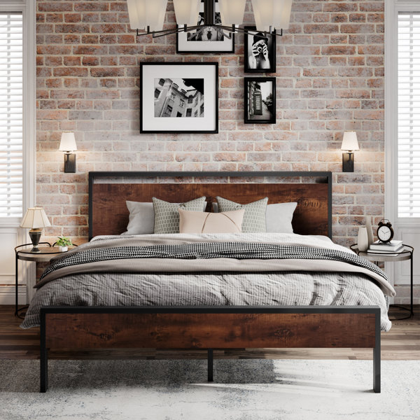 Breakwater Bay Minas Classical Metal Frame Platform Bed & Reviews Wayfair